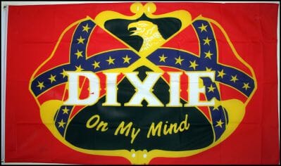 Rebell Dixie on my Mind Fahne gedruckt | 90 x 150 cm - Bild 1