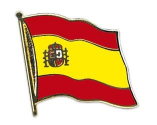 Flaggen Pin Spanien geschwungen | ca. 20 mm - Bild 1