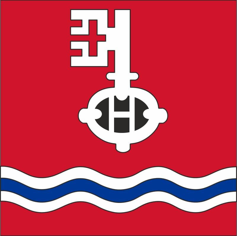 Fahne Gemeinde 7438 Hinterrhein Ehemalige Gemeinde (GR) | 30 x 30 cm und Gr&ouml;sser - Bild 1