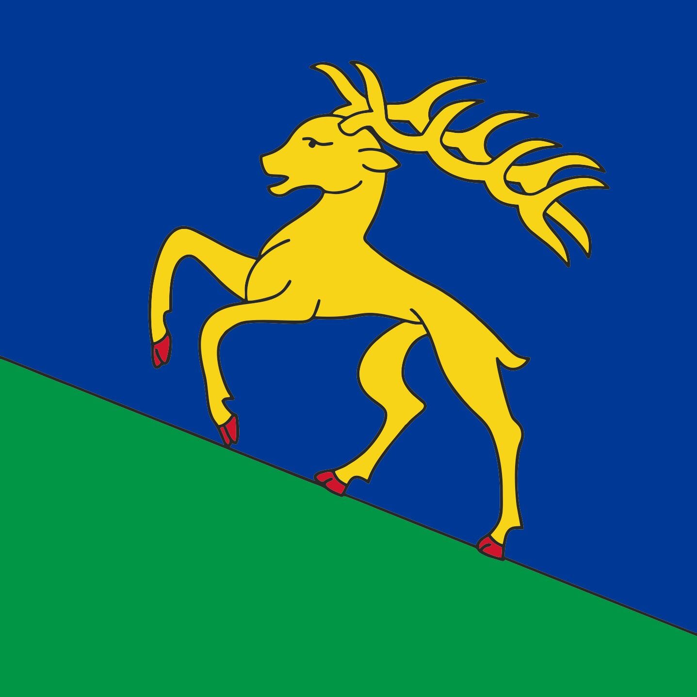 Fahne Gemeinde 6683 Cerentino (TI) | 30 x 30 cm und Gr&ouml;sser - Bild 1