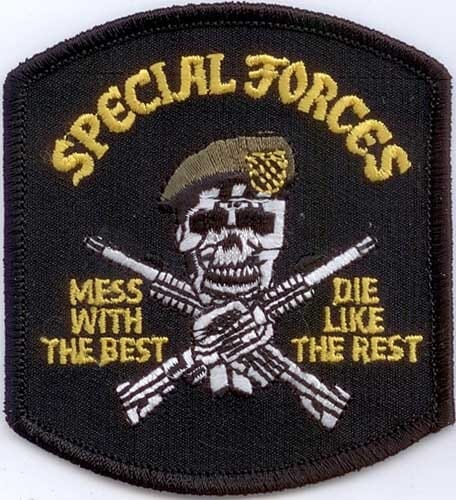 Patch Sticker zum aufb&uuml;geln US Special Forces | 5.5 x 9 cm - Bild 1