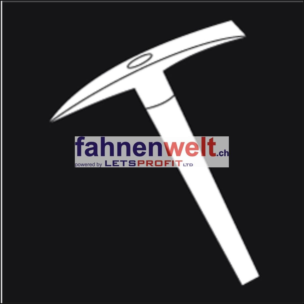 Fahne Gemeinde 7445 Innerferrera Ehemalige Gemeinde (GR) | 30 x 30 cm und Gr&ouml;sser - Bild 1