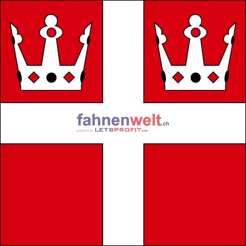 Fahne Gemeinde 8585 Langrickenbach (TG) | 30 x 30 cm und Gr&ouml;sser - Bild 1