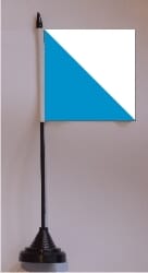 Z&uuml;rich ZH Tisch-Fahne mit Fuss | 11 x 11 cm - Bild 1