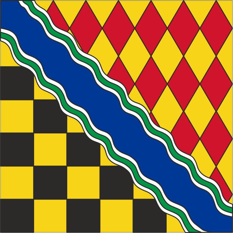 Fahne Gemeinde 2400 2416 Le Locle neue Darstellung (NE) | 30 x 30 cm und Gr&ouml;sser - Bild 1