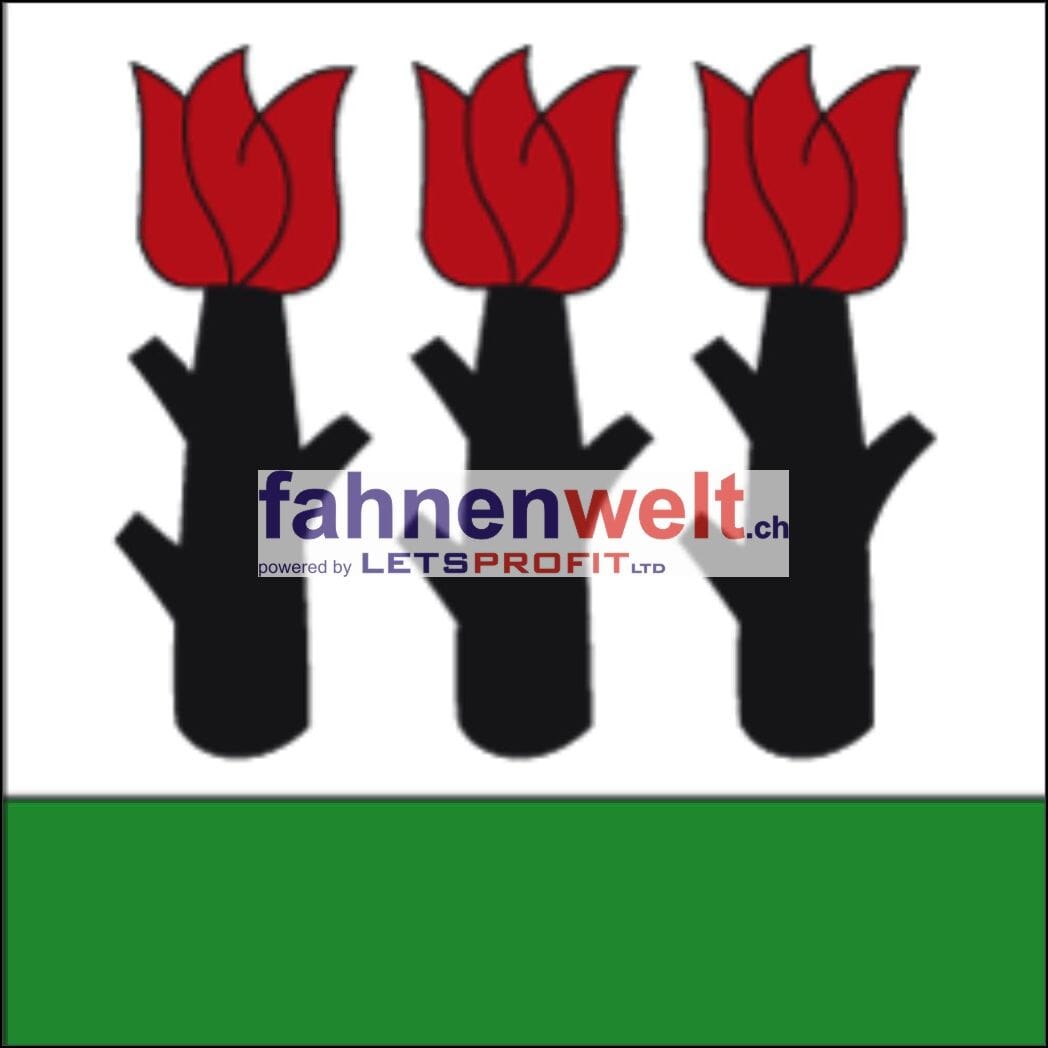 Fahne Gemeinde 3283 Niederried bei Kallnach Ehemalige Gemeinde (BE) | 30 x 30 cm und Gr&ouml;sser - Bild 1