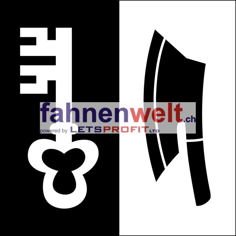 Fahne Gemeinde 7451 Alvaschein (GR) Ehemalige Gemeinde | 30 x 30 cm und Gr&ouml;sser - Bild 1