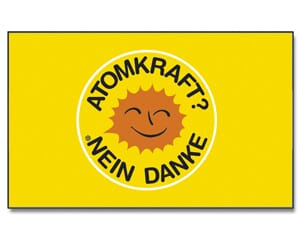 Atomkraft? Nein danke gedruckt im Querformat | 90 x 150 cm - Bild 1
