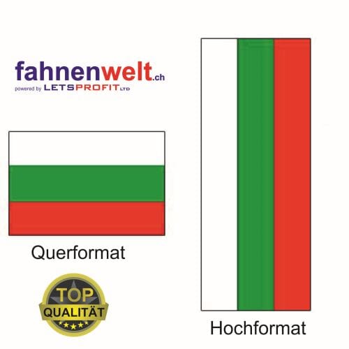 Bulgarien Fahne aus Multi-Flag im Hoch- und Querformat | diverse Gr&ouml;ssen - Bild 1