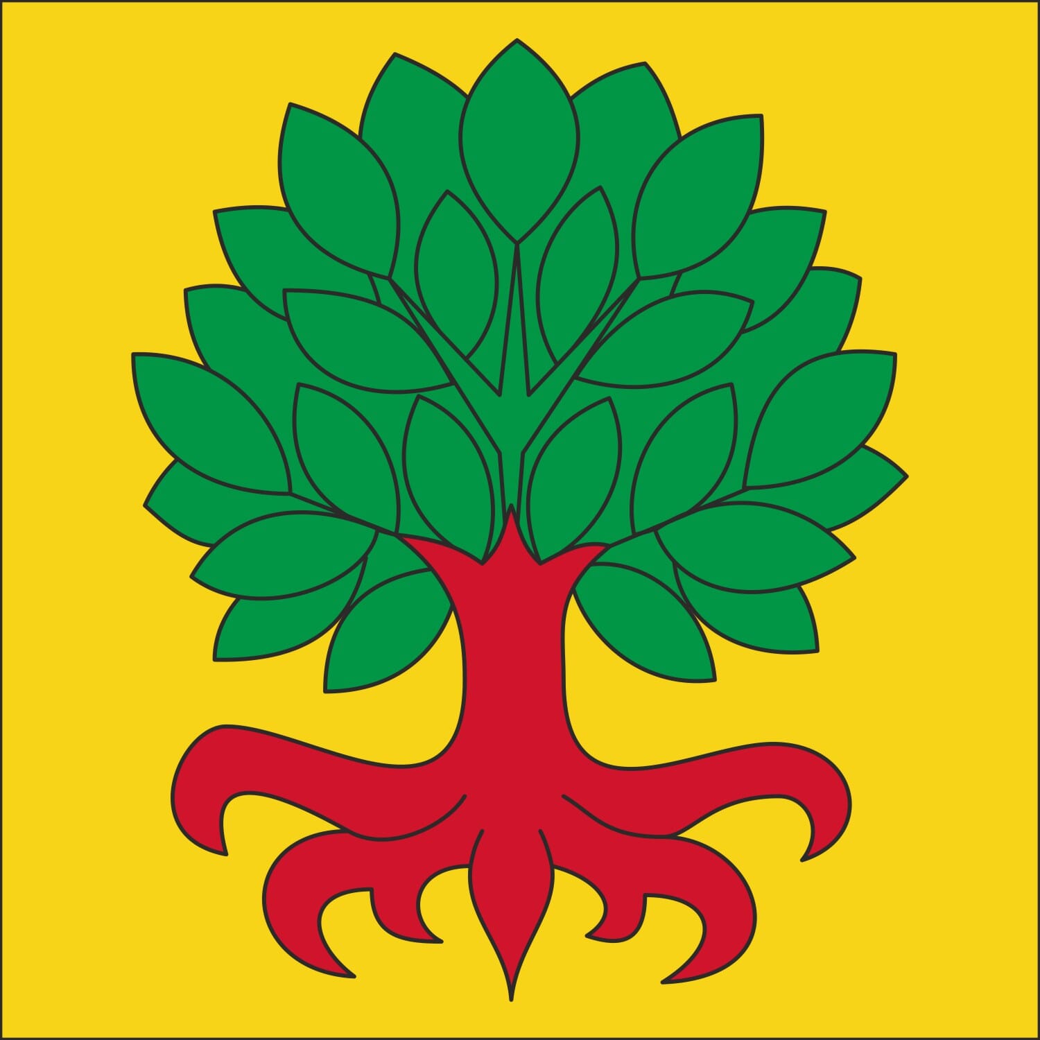 Fahne Gemeinde 3506 Grossh&ouml;chstetten (BE) | 30 x 30 cm und Gr&ouml;sser - Bild 1