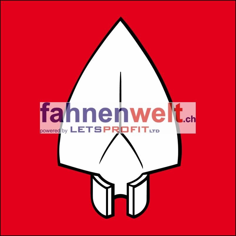 Fahne Gemeinde 5465 Mellikon (AG) | 30 x 30 cm und Gr&ouml;sser - Bild 1