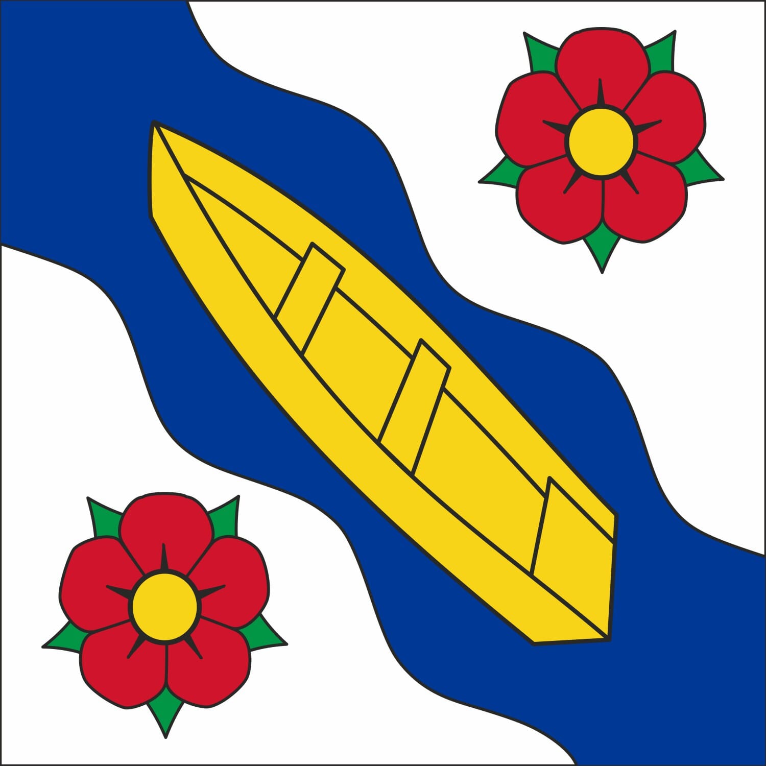 Fahne Gemeinde 3380 Walliswil bei Niederbipp (BE) | 30 x 30 cm und Gr&ouml;sser - Bild 1