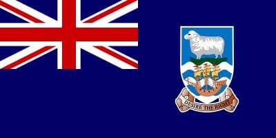 Falklandinseln Fahne gedruckt | 90 x 150 cm - Bild 1
