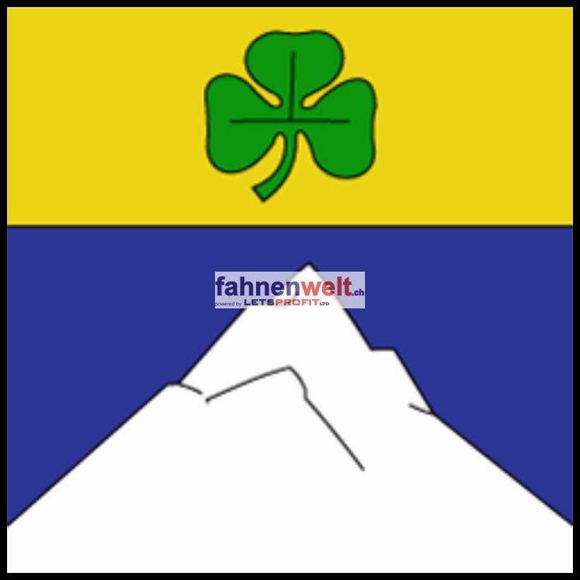 Fahne Gemeinde 3986 Ried-M&ouml;rel Ehemalige Gemeinde (VS) | 30 x 30 cm und Gr&ouml;sser - Bild 1