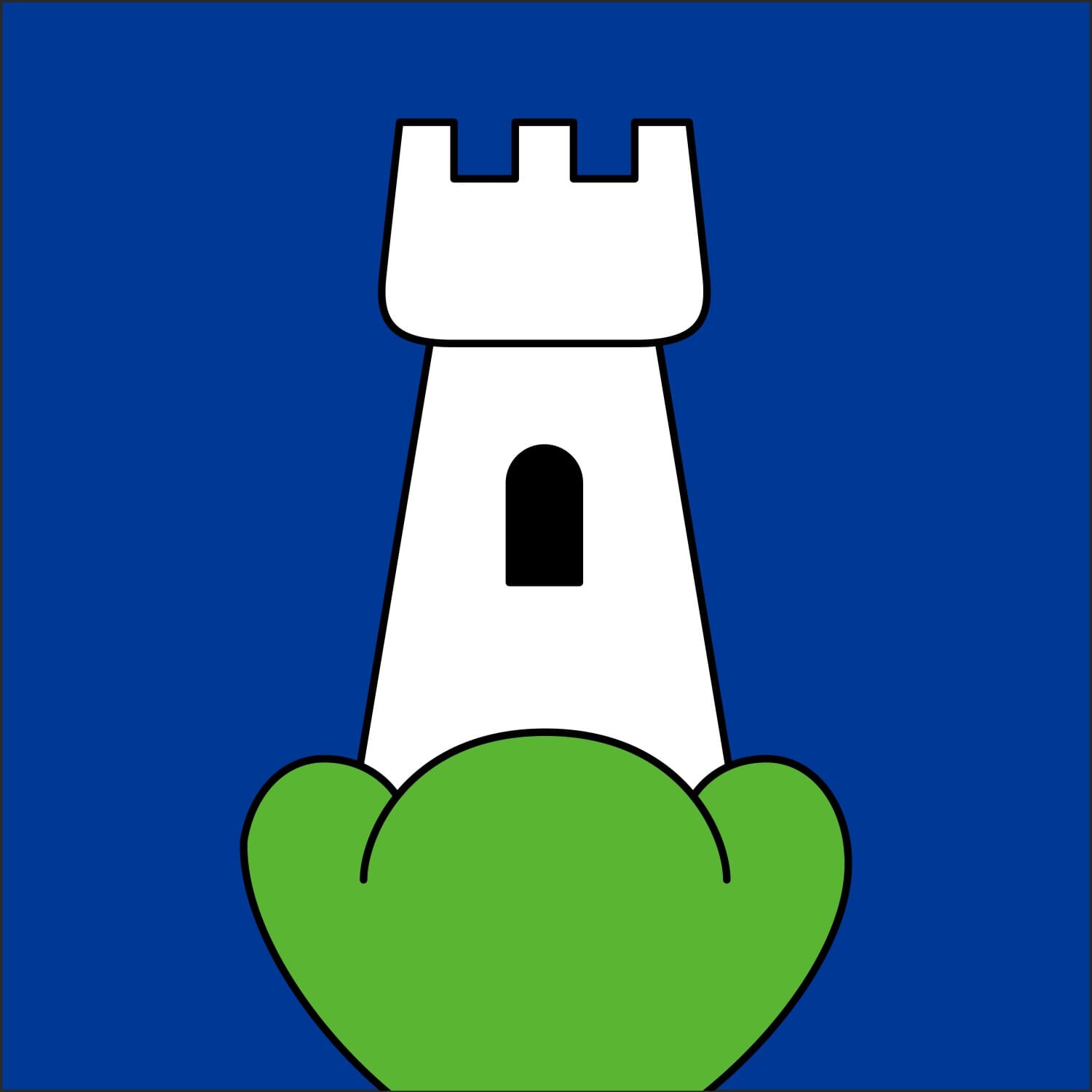 Fahne Gemeinde 6382 B&uuml;ren (NW) | 30 x 30 cm und Gr&ouml;sser - Bild 1