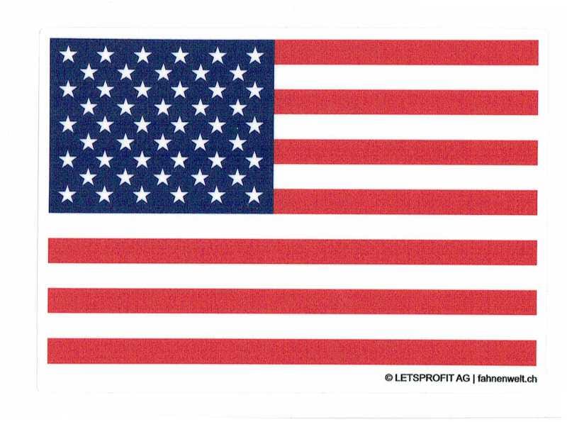Aufkleber USA/Vereinigte Staaten von Amerika | 7 x 9.5 cm - Bild 1