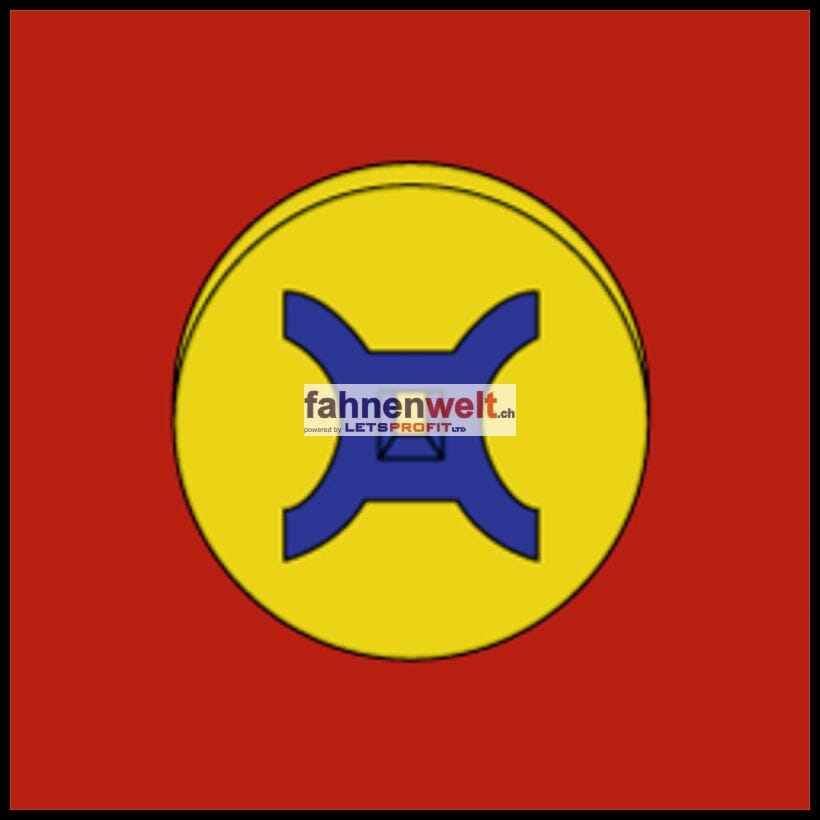Fahne Gemeinde 1721 Courtion Ehemalige Gemeinde (FR) | 30 x 30 cm und Gr&ouml;sser - Bild 1