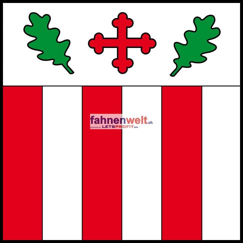 Fahne Gemeinde 1772 Ponthaux (FR) | 30 x 30 cm und Gr&ouml;sser - Bild 1
