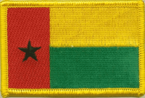 Patch Sticker zum aufb&uuml;geln Guinea Bissau | 5.5 x 9 cm - Bild 1