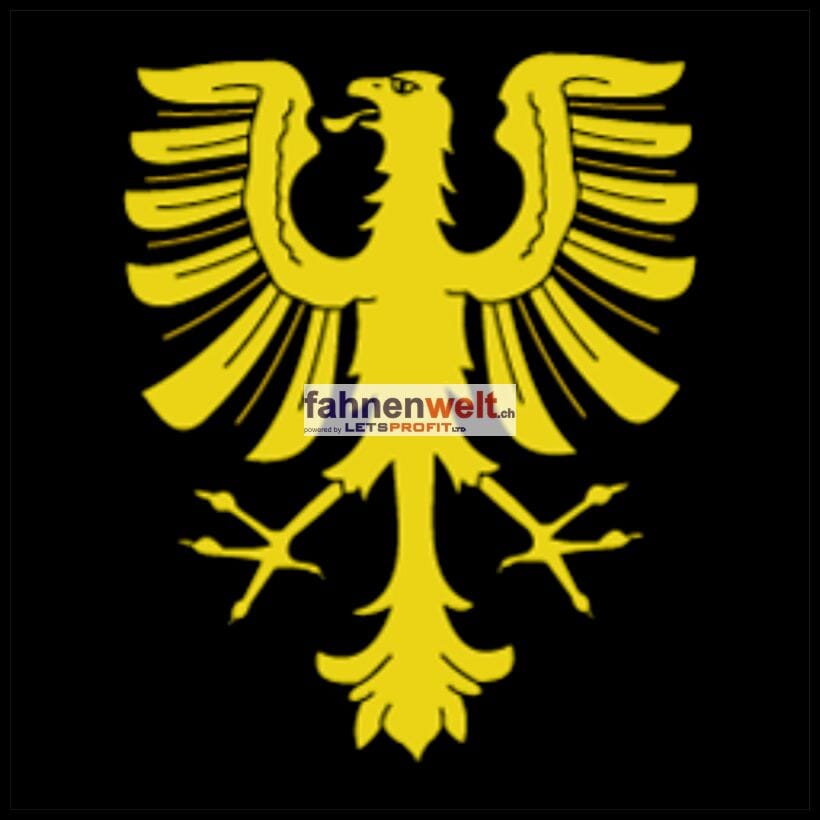 Fahne Gemeinde 1608 Oron-le-Chatel Ehemalige Gemeinde (VD) | 30 x 30 cm und Gr&ouml;sser - Bild 1