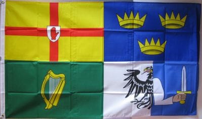 4 Irland Provinzen Fahne gedruckt | 90 x 150 cm - Bild 1