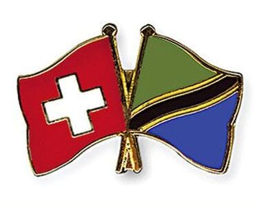 Freundschaftspin Schweiz-Tansania | Gr&ouml;sse ca. 22mm - Bild 1