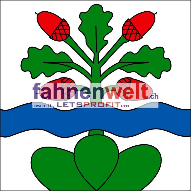 Fahne Gemeinde 2827 Schelten-La Scheulte (BE) | 30 x 30 cm und Gr&ouml;sser - Bild 1
