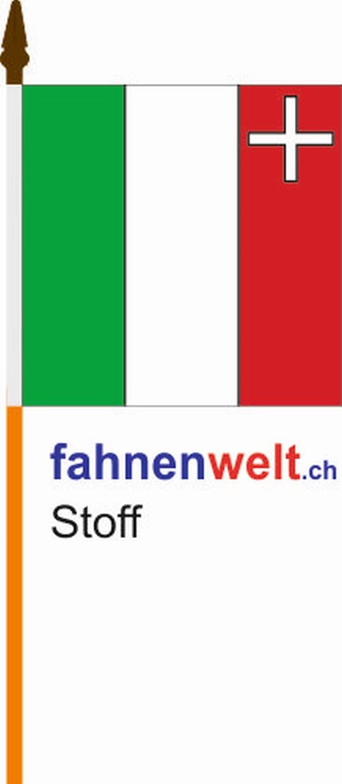 Fahne Neuenburg am Stab aus bestem Stoff | 30 x 30 cm - Bild 1