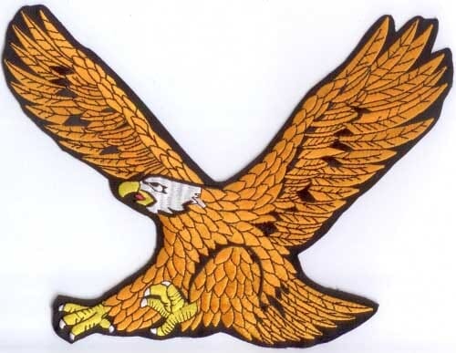 Patch Sticker zum aufb&uuml;geln Adler 1 | 24.5 x 19.8 cm - Bild 1
