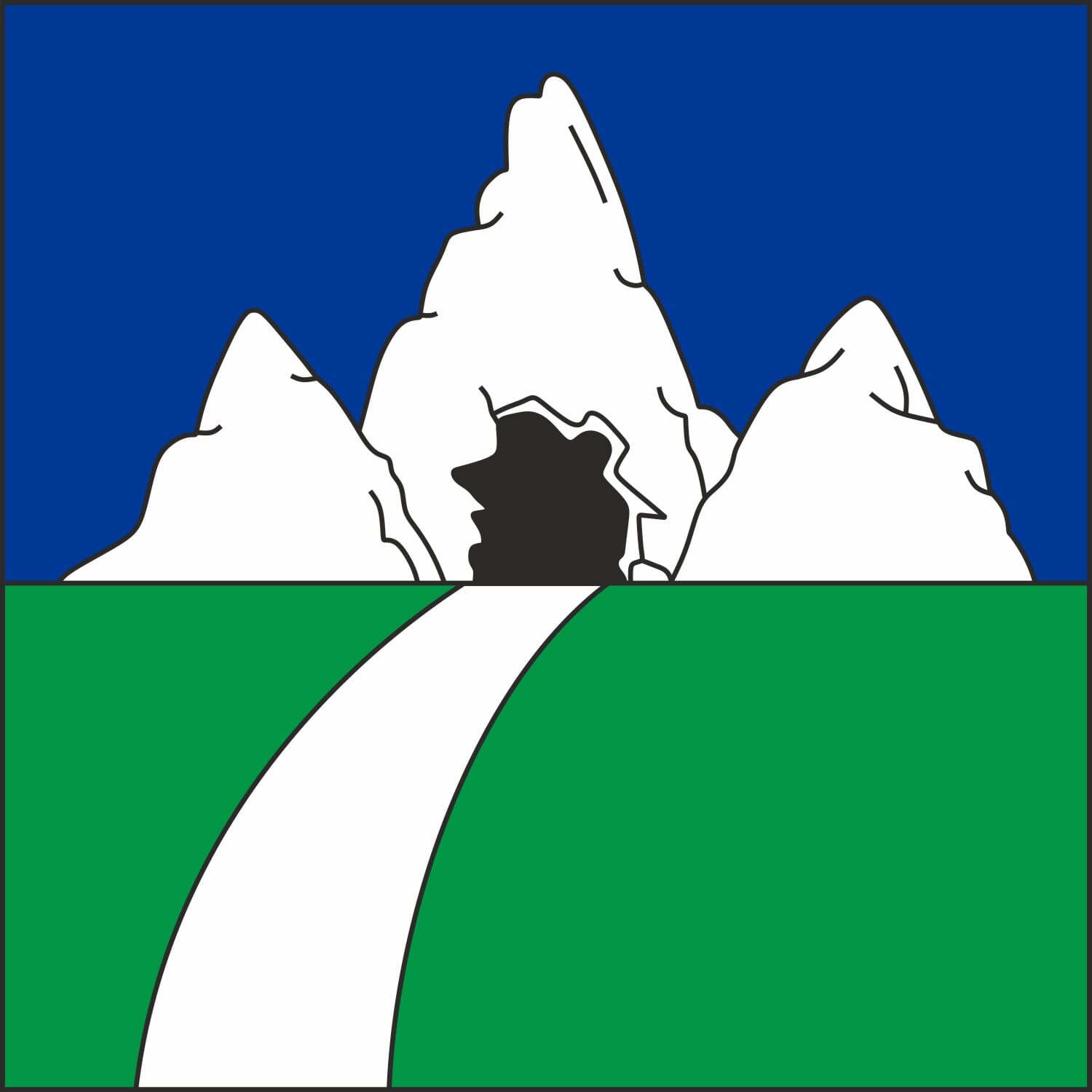 Fahne Gemeinde 3908 Saas-Balen (VS) | 30 x 30 cm und Gr&ouml;sser - Bild 1