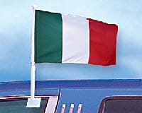 Italien Autofahne gedruckt im Querformat | 30 x 45 cm - Bild 1