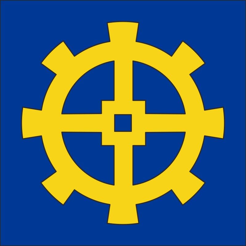Fahne Gemeinde 7056 Molinis Ehemalige Gemeinde (GR) | 30 x 30 cm und Gr&ouml;sser - Bild 1