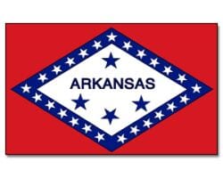Arkansas gedruckt im Querformat | 90 x 150 cm - Bild 1