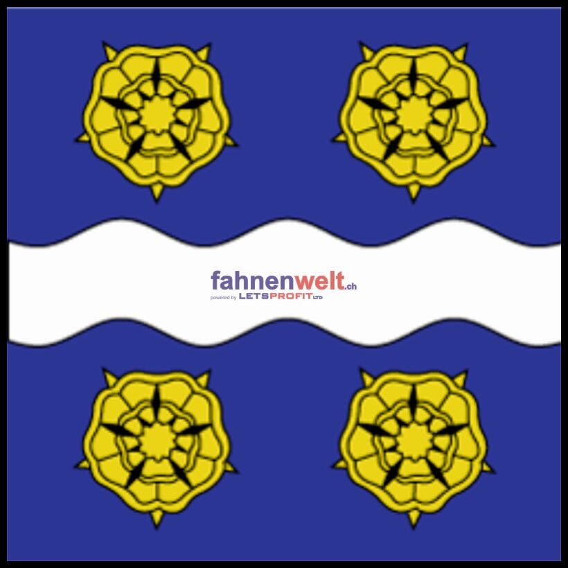 Fahne Gemeinde 1483 Les Montets (FR) | 30 x 30 cm und Gr&ouml;sser - Bild 1