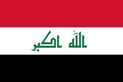 Irak Fahne gedruckt | 60 x 90 cm - Bild 1