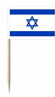Mini-Fahnen Israel Pack &agrave; 50 St&uuml;ck | 30 x 40 mm - Bild 1
