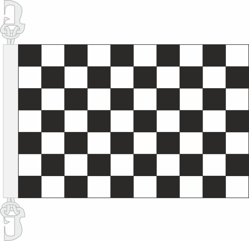 Zielflagge Hissfahne aus Stoff | 30 x 45 cm - Bild 1
