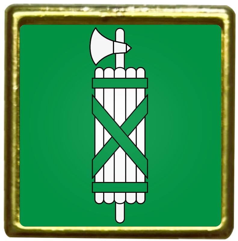 Pin Kanton St. Gallen quadratisch mit Verschluss | 18x18 mm - Bild 1