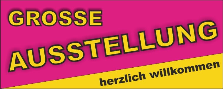 Spannband Grosse Ausstellung | 80 x 200 cm - Bild 1