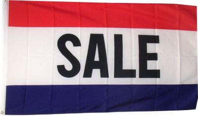 Sale / Ausverkauf Fahne gedruckt | 90 x 150 cm - Bild 1