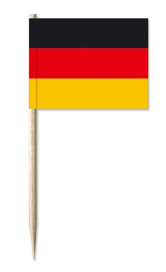 Fan-Set Deutschland mit 2 Tischflaggen, 50 Mini-Fahnen, 10 Holzsockeln und Fahne 60 x 90 cm - Bild 3