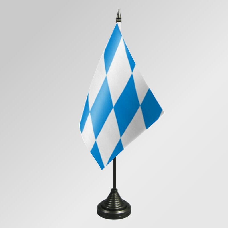 Bayern Raute Tisch-Fahne OHNE Wappen und Fuss | 10 x 15 cm - Bild 1