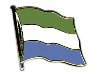 Flaggen Pin Sierra Leone geschwungen | ca. 20 mm - Bild 1