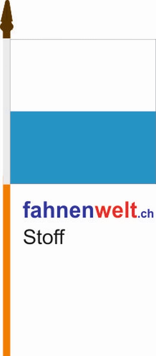 Fahne Luzern am Stab aus bestem Stoff | 30 x 30 cm - Bild 1