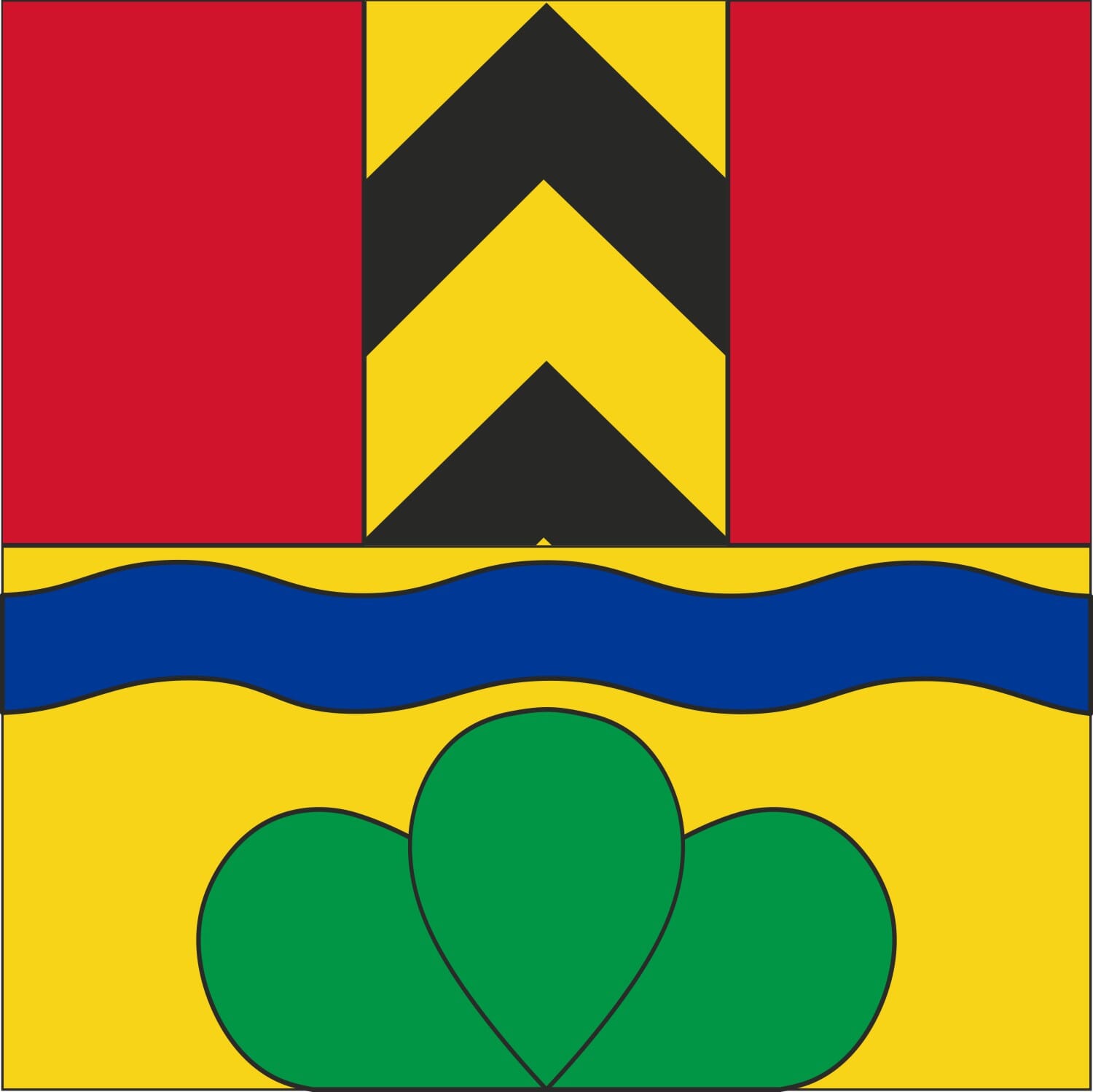Fahne Gemeinde 2553 Safnern (BE) | 30 x 30 cm und Gr&ouml;sser - Bild 1