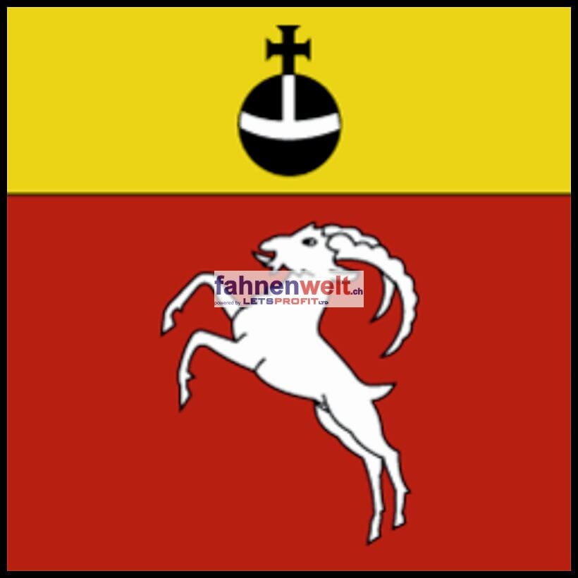 Fahne Gemeinde 3961 St-Jean Ehemalige Gemeinde (VS) | 30 x 30 cm und Gr&ouml;sser - Bild 1