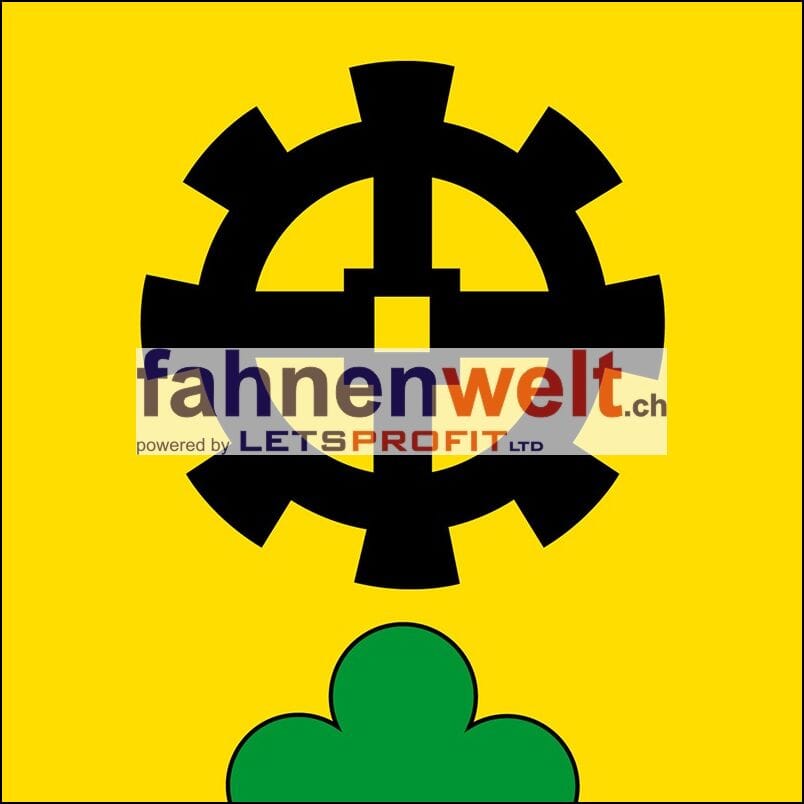 Fahne Gemeinde 5243 M&uuml;lligen (AG) | 30 x 30 cm und Gr&ouml;sser - Bild 1