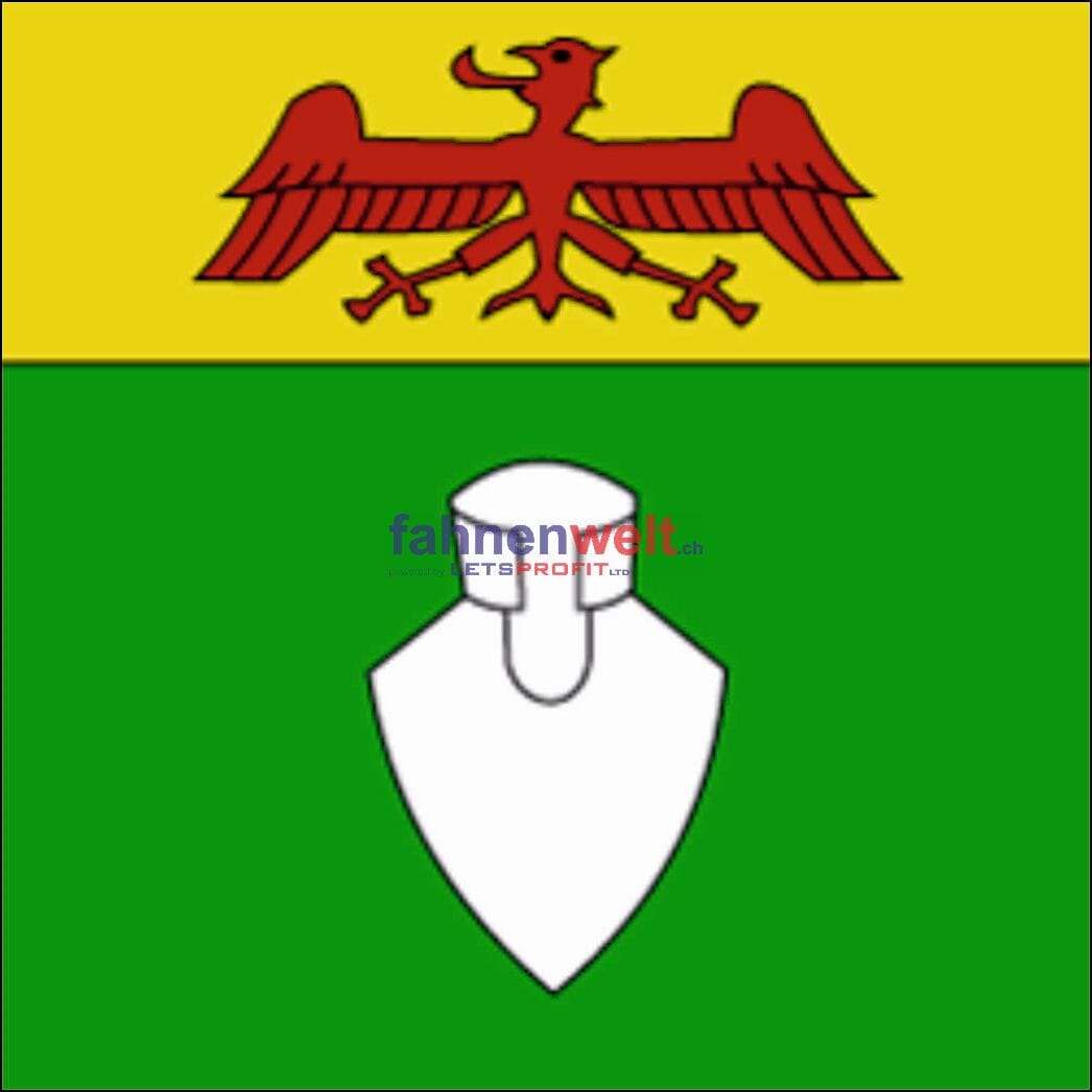 Fahne Gemeinde 6720 Ghirone Ehemalige Gemeinde (TI) | 30 x 30 cm und Gr&ouml;sser - Bild 1