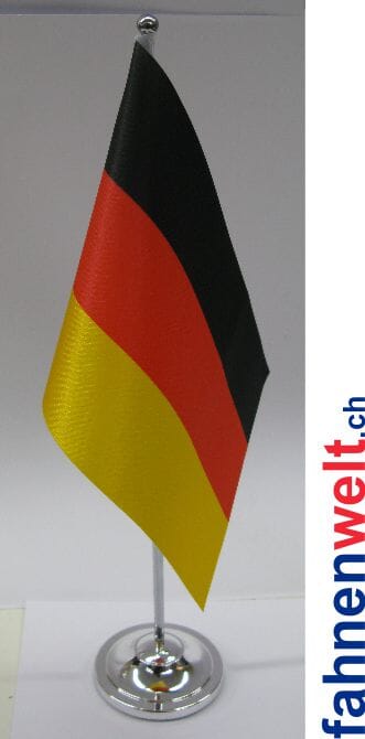 Deutschland Tisch-Fahne DeLuxe ohne St&auml;nder | 15.5 x 24 cm - Bild 1