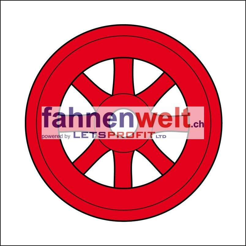 Fahne Gemeinde 3271 Radelfingen (BE) | 30 x 30 cm und Gr&ouml;sser - Bild 1